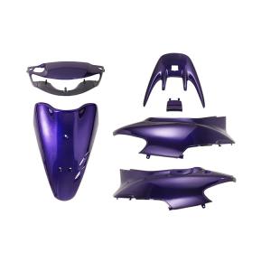 ホンダ ライブディオZX AF35 2型シャッター式 外装セット 6点 黒 紫 新品  バイクパーツ...