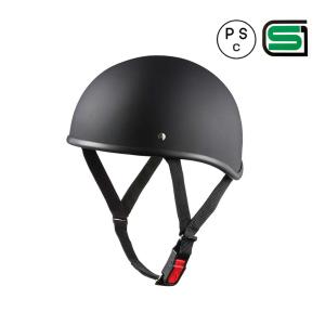 バイクヘルメット ブラックマット 黒 ダックテール XLサイズ 124cc以下 SG規格適合 PSCマーク付 バイク オートバイ ヘルメット 半帽 バイクパーツセンター
