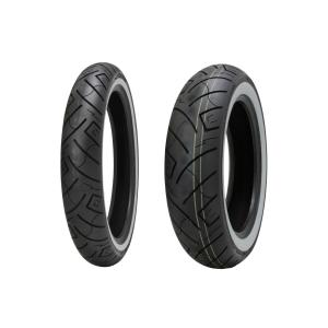 シンコータイヤ SHINKO SR777 100/90-19 150/80-16 ホワイトウォール 前後 BOLT XL883 XL1200 XL883N XL1200L XL1200N XL1200R FXDX FXDXT VT750S VT400S｜bike-world-walk