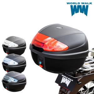 1年保証付き 送料無料 リアボックス トップケース 汎用 フォーカラーレンズ パニアケース 国内メーカー ワールドウォーク