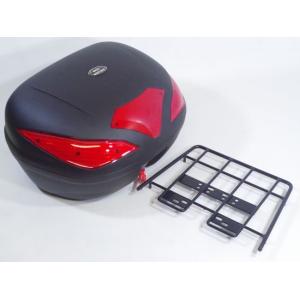 バイクリアボックス【美品】　フォルツァz08リアキャリア付き６５ℓ フォルツァ（FORZA）MF08 リアキャリア・43リッターリアボックスセット