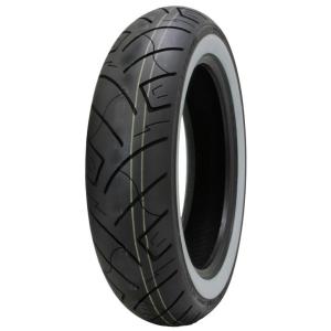 シンコータイヤ SHINKO SR777 130/90-16 73H TL 1本 ホワイトリボン ホワイトウォール XLH883 XLH883H XL1200S XL883 XL1200 リジットスポーツスター｜bike-world-walk