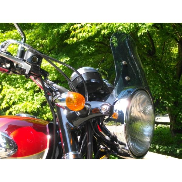 1年保証付き W650 WS-01M 汎用 ウインドスクリーン ミニカウル 風防 カスタムパーツ