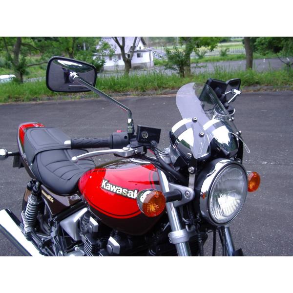1年保証付き ゼファー400 ゼファー400χ カイ WS-01M 汎用 ウインドスクリーン ミニカ...
