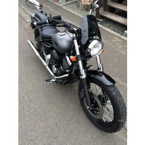 ヤマハ SR400 SR500 リアサスペンション ブラック ローダウン リア