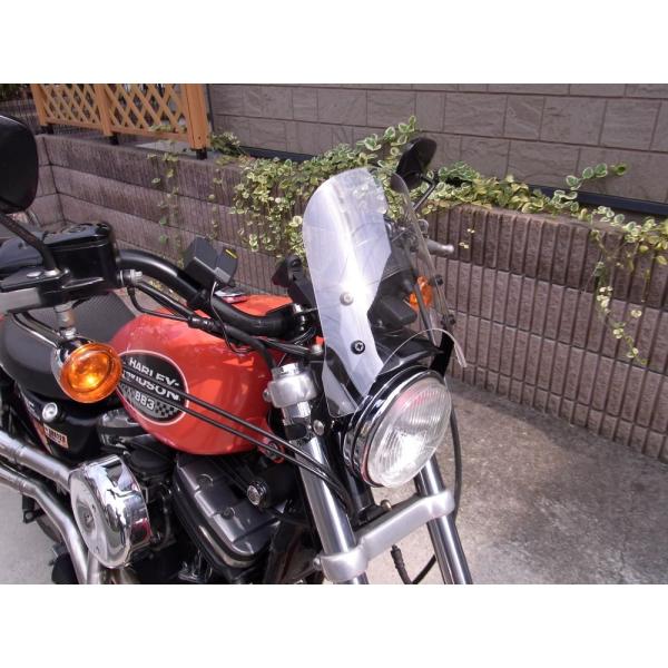 1年保証付き HD ハーレー XL883 スポーツスター ウインド ミニカウル 風防 カスタム 外装...