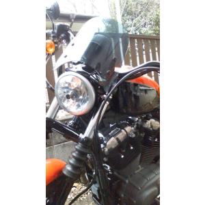 1年保証付き ハーレー XL1200N スポーツスター ナイトスター 取り付けバンド付 汎用 ウイン...