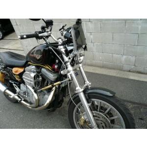 1年保証付き HD ハーレー XL1200S スポーツスター 取り付けバンド付 汎用 ウインド ミニ...