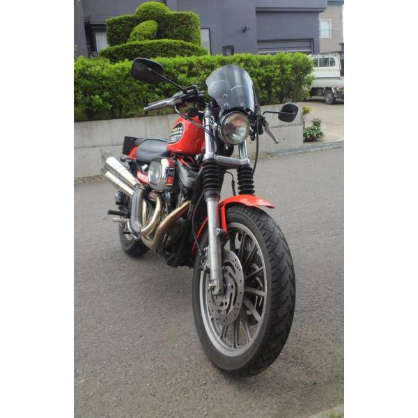1年保証付き 汎用 ウインドスクリーン 取り付けバンド付 ハーレー スポーツスター