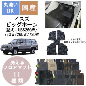 国産スタンダードフロアマット ビッグホーン 年式H10/2〜H13/7｜bikebuhin