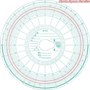 チャート紙 24時間用 120km 赤線入 M24-120-2C｜bikebuhin