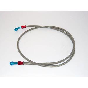 ステンレスメッシュブレーキホース　１３０ｃｍ　クリア