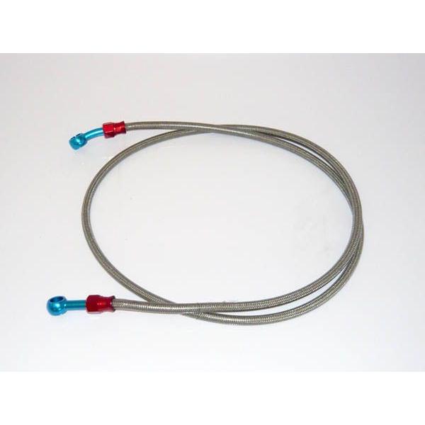 ＤトラッカーＸ　ステンレスメッシュブレーキホース　フロント　クリア