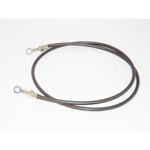 ＤトラッカーＸ　ステンレスメッシュブレーキホース　フロント　スモーク