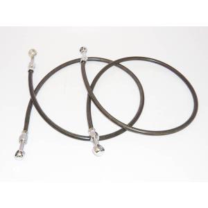 ＺＲＸ４００　ステンレスメッシュブレーキホース　フロント　スモーク