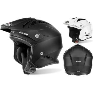 ＼全品5%+1000円★4/17(水)限定／Airoh TRR S / Trial ジェットヘルメット バイザージェット バイク 帽体 小さい 軽い 軽量