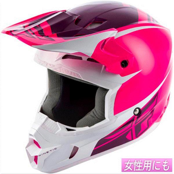 FLY KINETIC SHARP PINK/ WHITE モトクロスヘルメットヘルメットユニセック...