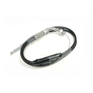 アクティブ 1060128 専用スロットルワイヤー 引き側 メッキ金具/アウターブラック ZX-10...