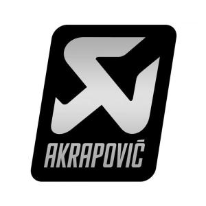 AKRAPOVIC アクラポビッチ P-VST17AL アルミ耐熱ステッカー 縦 モノトーン 75×75mm シール マフラー アクセサリーの商品画像