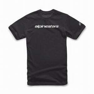 アルパインスターズ 1212-72020-1011-M リニアーワードマーク Tシャツ ブラック/グレー M ロゴT 半袖 バイクウェア ダートフリークの商品画像