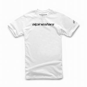 アルパインスターズ 1212-72020-2010-L リニアーワードマーク Tシャツ ホワイト/ブラック L ロゴT 半袖 バイクウェア ダートフリークの商品画像