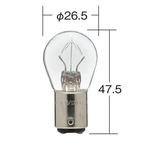 KOITO コイト P8943 ハイパワーバルブ 耐振 クリア 24V 25/10W S25/ダブル...