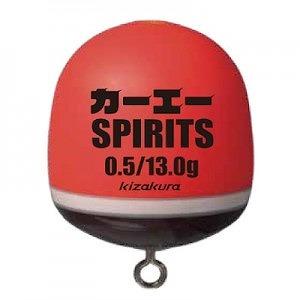 キザクラ 002427 カーエーSPIRITS カーエースピリッツ レッド 0.8 φ30.3×33.5mm 11.9g ウキ 浮き ウキ釣り 大型 遠投 環付 カン付 釣具の商品画像