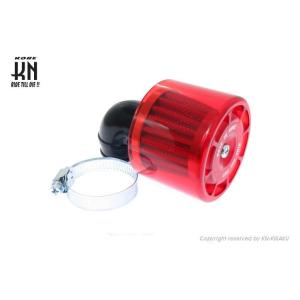 KN企画 KN-PF03-RD パワーフィルター レッド タイプ2 90度/35〜37mm 汎用 バ...