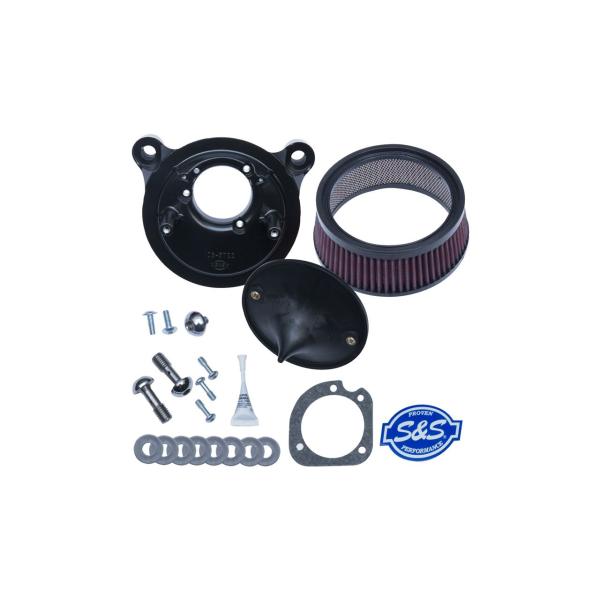S&amp;Sサイクル 170-0300B ステルスエアクリーナーキット カバーなし ツインカム(ケーブル2...