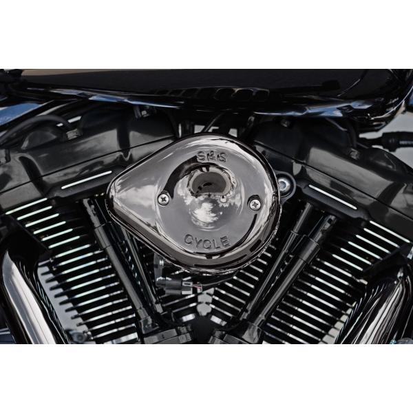 S&amp;Sサイクル 170-0780 ステルスエアクリーナー ミニティアドロップ カバーのみ スモーキー...