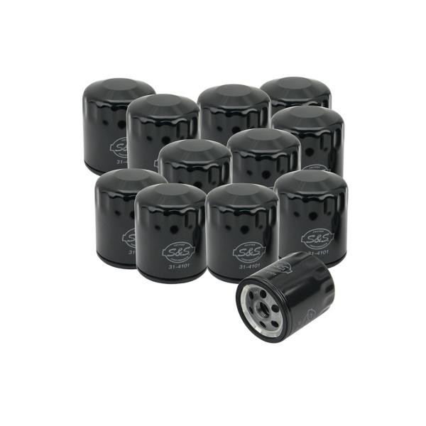 S&amp;Sサイクル 310-0239 オイルフィルター SB SH ブラック 12個セット エンジン パ...