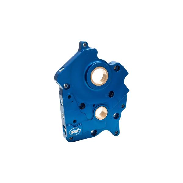 S&amp;Sサイクル 310-0939A カムサポートプレート M8 ブルー ソフテイル ツーリング エン...