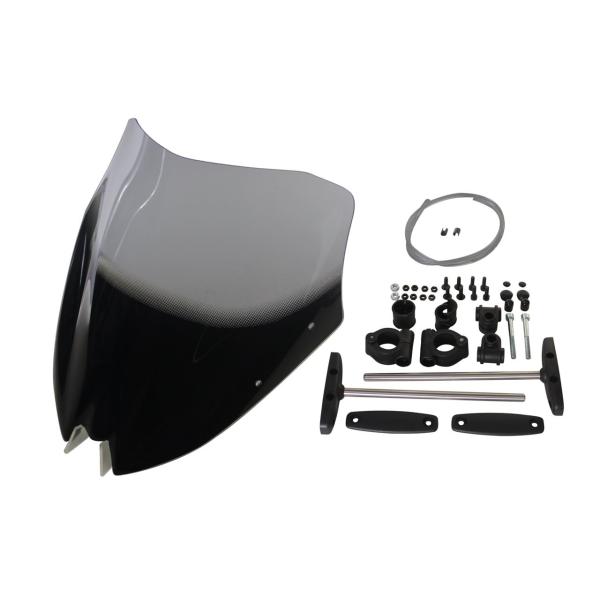 MRA スクリーン スポイラー スモーク 幅330×長さ320mm MT-03 MT-25 4025...