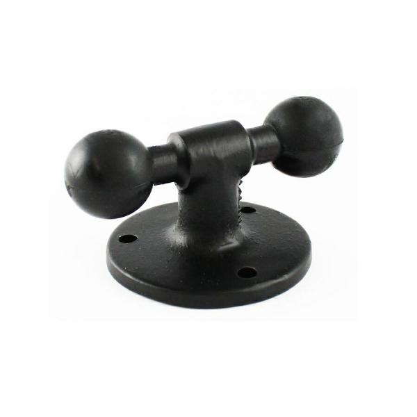 ラムマウント RAM-B-217U AMPSホールラウンドベース(ダブルボール) ブラック 1インチ...