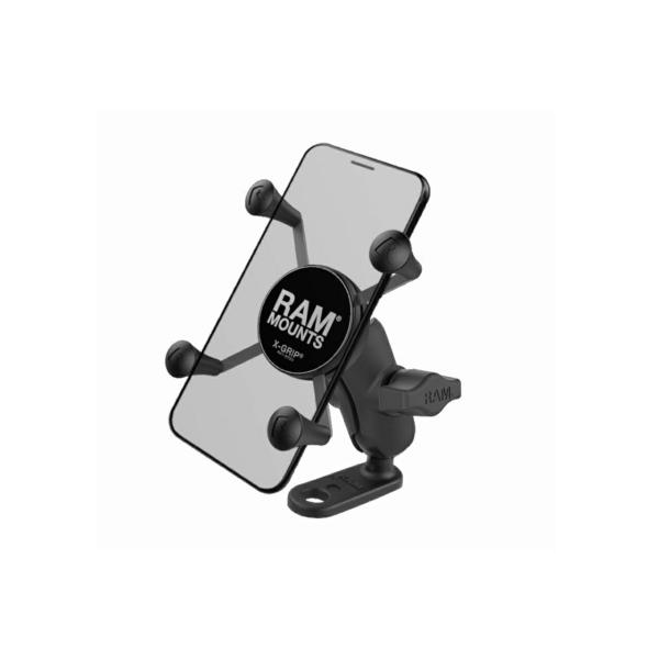 ラムマウント RAM-PL4 Xグリップ(S)＆11mm穴ミラーフレームベースセット(ショートアーム...