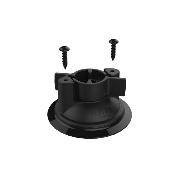 ラムマウント RAP-224-1U ツイストロックサクションベース 吸盤径83.8mm ボール無 ブ...