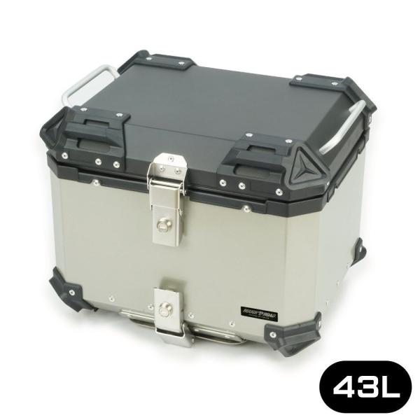 RALLY RY89003SV ラリー890 アルミトップケース シルバー 43L 汎用 バイク カ...