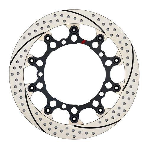 サンスター EL133BFL プレミアムレーシング フロントディスクローター ブラック 320mm ...