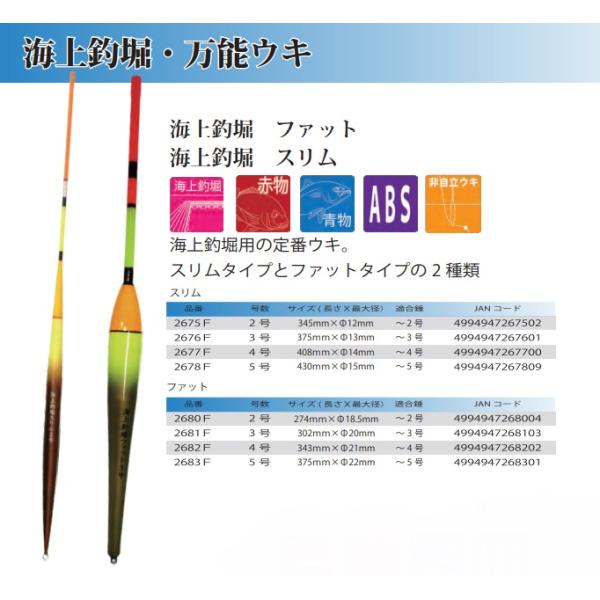 ウメズ UMEZU 2675F 海上釣堀スリム 2号 φ12×345mm ウキ 浮き 釣具 釣り フ...