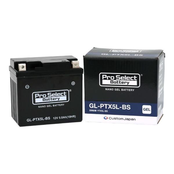 プロセレクト PSB104 GL-PTX5L-BS ナノ・ジェルバッテリー(YTX5L-BS互換) ...