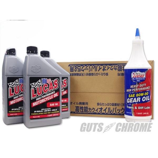 LUCAS OIL 8600-0088 フルセット E/G鉱物油・T/M80w90 ビッグツイン 旧...