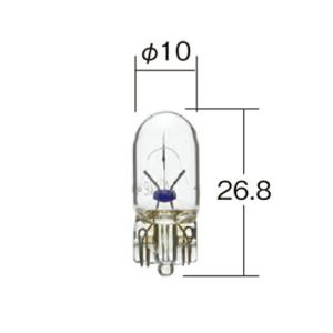 KOITO コイト P8813 ハイパワーバルブ クリア 12V 5W T10 2個入 電球 車 自動車 小糸｜bikeman4mini