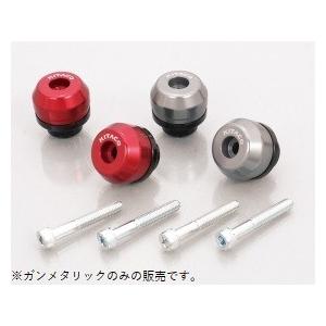 キタコ 506-1310990 バーエンドキャップ 左右1セット ガンメタリックアルマイト スーパーカブC125