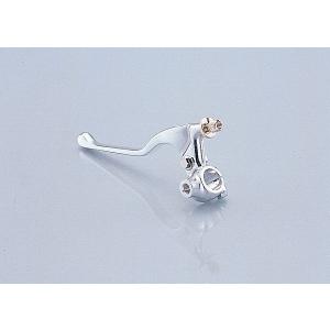キタコ 525-0701300 左ロングレバーホルダー （シルバー/ミラーホルダー付)