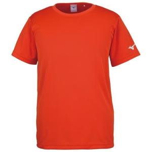 MIZUNO ミズノ 32JA8156 BS Tシャツ 半袖 袖口ロゴ ユニセックス フレイムオレンジ XSサイズ