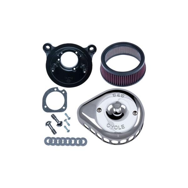 S&amp;Sサイクル 170-0449 ステルスエアクリーナーキット ミニティアドロップ クローム スポー...