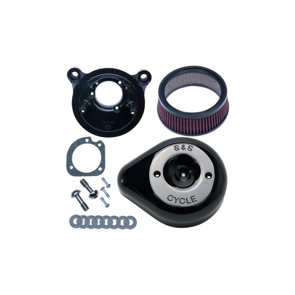 S&amp;Sサイクル 170-0525B ステルスエアクリーナーキット ティアドロップ M8 グロスブラッ...