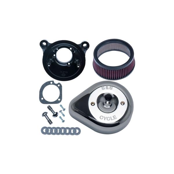 S&amp;Sサイクル 170-0528 ステルスエアクリーナーキット ティアドロップ ツインカム(ケーブル...