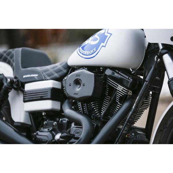 S&amp;Sサイクル 170-0599 ステルスエアクリーナーキット トリビュート ツインカム(ケーブル2...