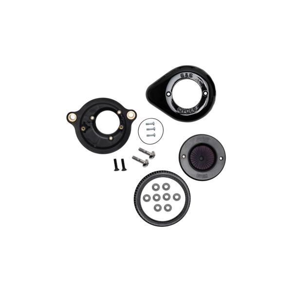 S&amp;Sサイクル 170-0718A エアスティンガーステルス エアクリーナーキット M8 グロスブラ...